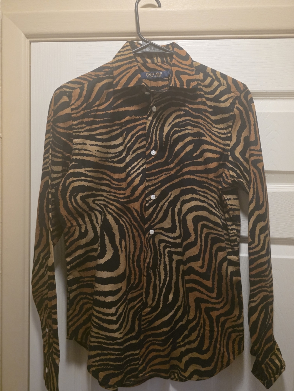 NWT - Ralph Lauren Golf Collection Tiger Print Shirt Size 6